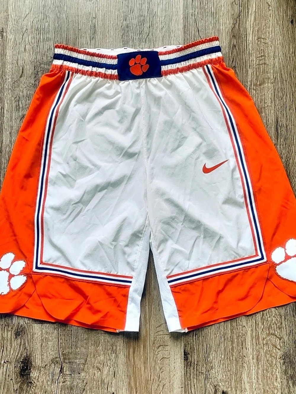 2018-2019 Game Issued Nike Clemson Tigers Shorts Men’s Size 34 Made in USA